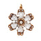 Pendentif Pendentif victorien ancien en or jaune 14k, pierre de lune, diamant et perles 58 Facettes G14003