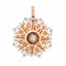 Pendentif Pendentif étoile victorien ancien en or rose 14 carats et diamant 58 Facettes G14080