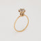Bague 55 Bague tulipe vintage en or jaune 14 carats et diamants 58 Facettes G14099