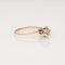 Bague 55 Bague tulipe vintage en or jaune 14 carats et diamants 58 Facettes G14099
