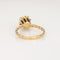 Bague 50 Bague tulipe vintage en or jaune 14 carats, améthystes et diamant 58 Facettes G14104