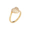Bague 50 Cartier - Bague cœur pavée de diamants en or jaune 18 carats 58 Facettes G14115