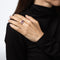 Bague Bague Art déco vintage en or blanc 14 carats, rubis et diamants 58 Facettes G14120