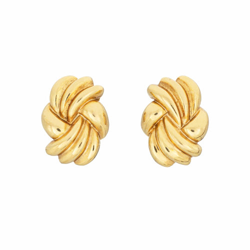 Boucles d'oreilles Tiffany & Co - Boucles d'oreilles nœud vintage en or jaune 18k 58 Facettes G14124