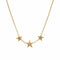 Collier Cartier - Collier vintage étoiles en or jaune 18 carats et diamants 58 Facettes G14127