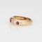 Bague 54 Bague vintage en or jaune 14 carats, rubis et diamants 58 Facettes G14180