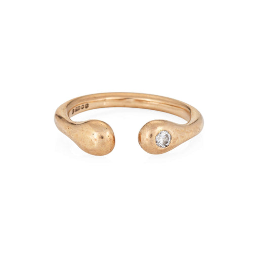 Bague 50 Cartier London - Bague vintage en or jaune 18k et diamant 58 Facettes G14220