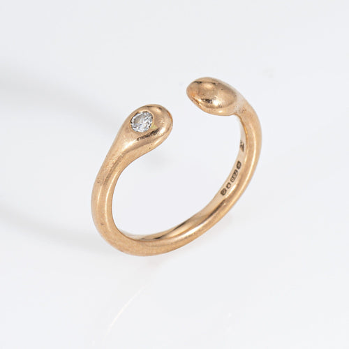 Bague 50 Cartier London - Bague vintage en or jaune 18k et diamant 58 Facettes G14220