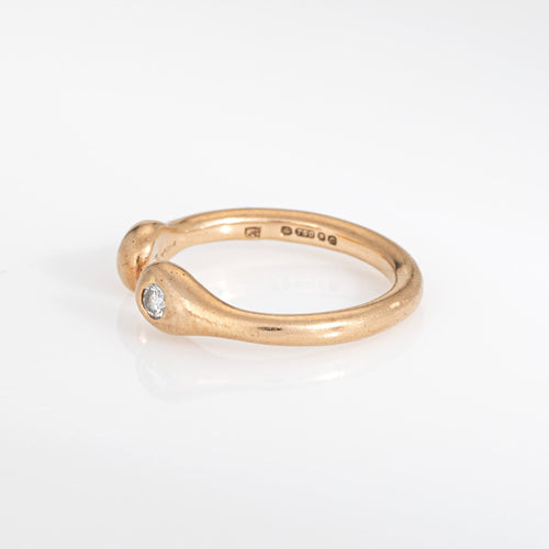 Bague 50 Cartier London - Bague vintage en or jaune 18k et diamant 58 Facettes G14220