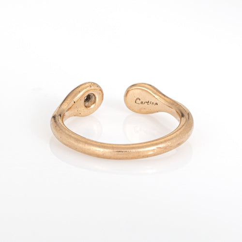 Bague 50 Cartier London - Bague vintage en or jaune 18k et diamant 58 Facettes G14220