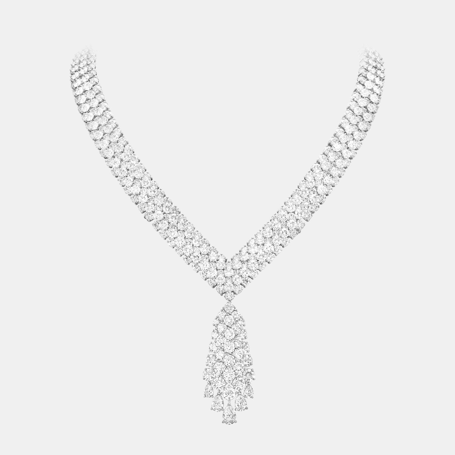 Pendentif A Cheval Platine Diamant 13.51ct