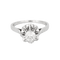 Bague Bague solitaire en or blanc et diamant 58 Facettes DDV8958-1