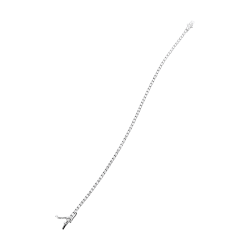 Bracelet Bracelet ligne en or blanc 18 carats et diamants 58 Facettes 35337