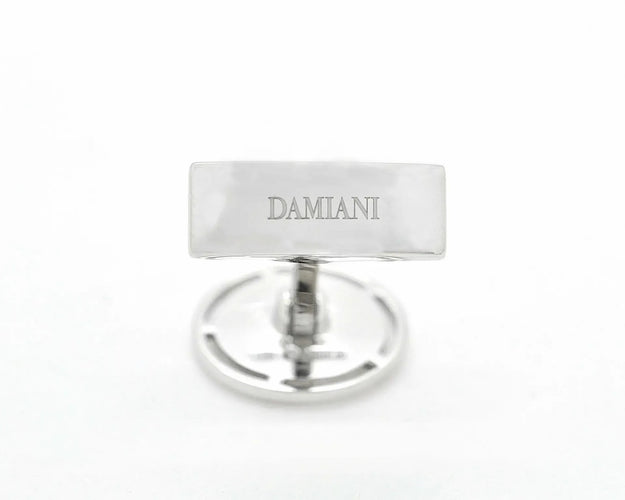 Boutons de manchette Damiani D.Side - Boutons de manchette en or blanc 18 kt et diamants 58 Facettes 10208