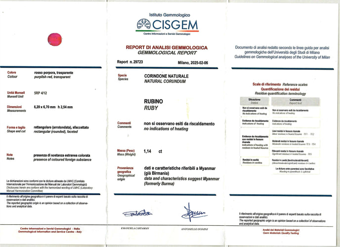 Bague Art déco - Bague trois pierres en or 18k rubis birman et diamants 58 Facettes