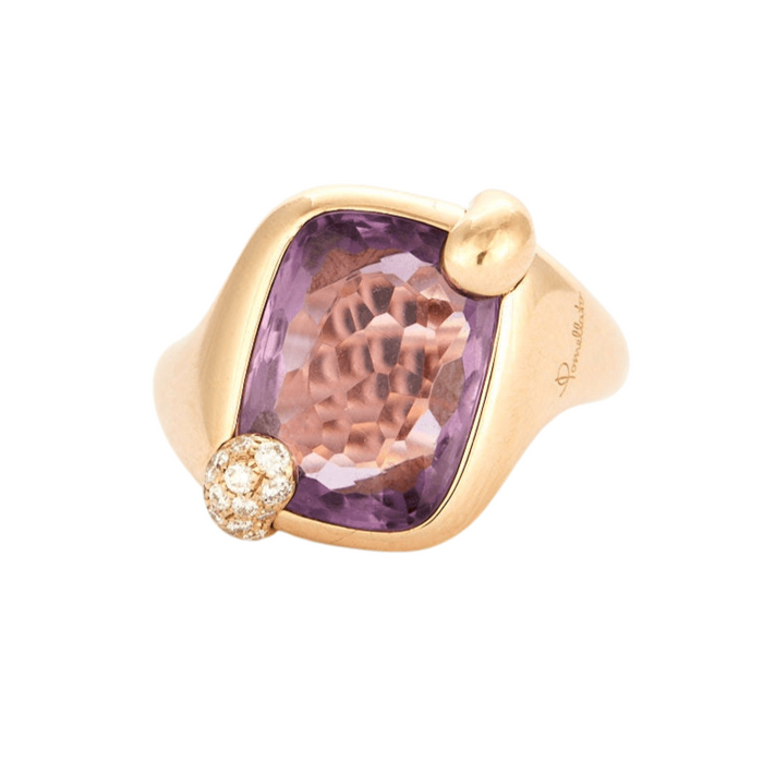 Bague 52 POMELLATO - Bague RITRATTO Or Rose Améthyste 58 Facettes 32600208