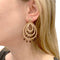 Boucles d'oreilles Pendants d’oreilles en or rose 750, diamants et tourmalines 58 Facettes 33801