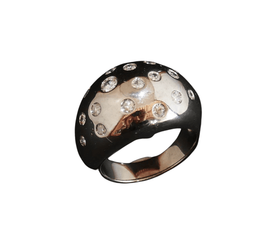 Bague 57.5 Bague Boule Diamants, Or Blanc 58 Facettes