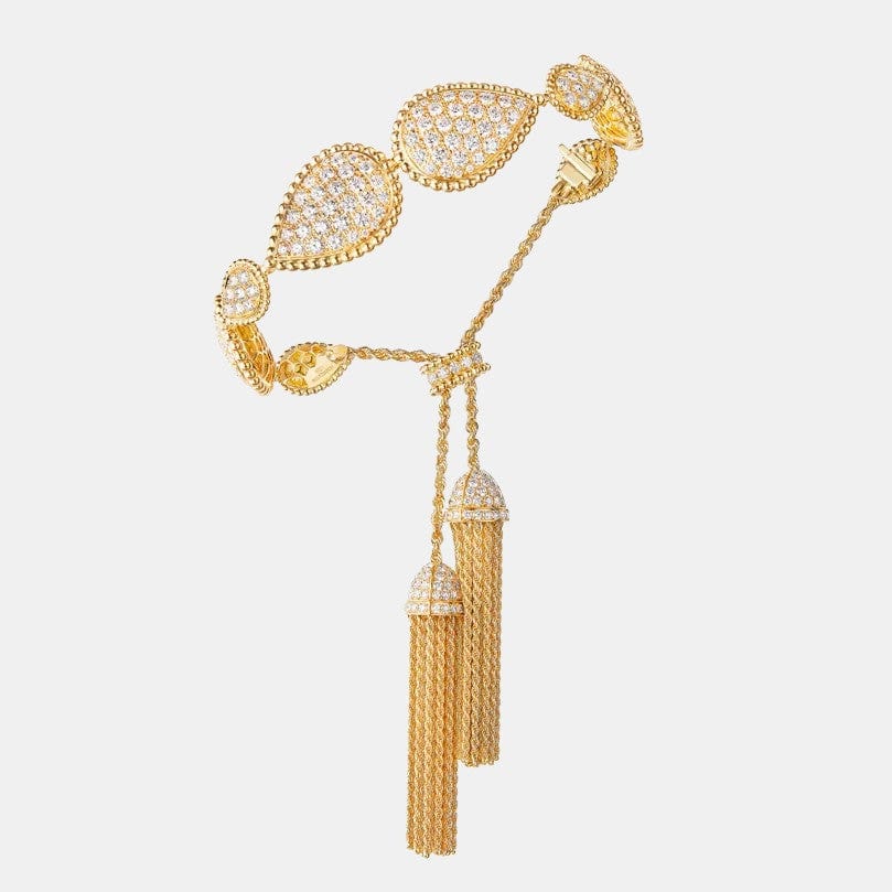 Bracelet Serpent Bohème Or jaune Diamant 8.76ct