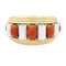 Bracelet René Boivin - Bracelet jonc Bobinettes en or jaune, platine, corail et diamants 58 Facettes 32496
