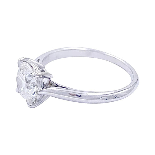 Bague 52 Bague solitaire en or blanc 750 sertie d’un diamant 1,36 ct 58 Facettes 32183