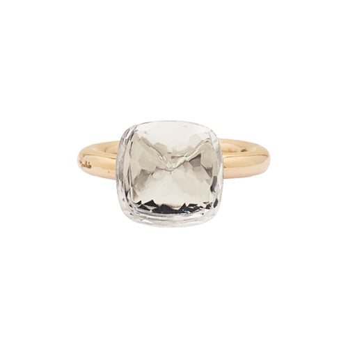 Bague 48 Pomellato Nudo Classic - Bague en or rose et topaze blanche 58 Facettes 34966