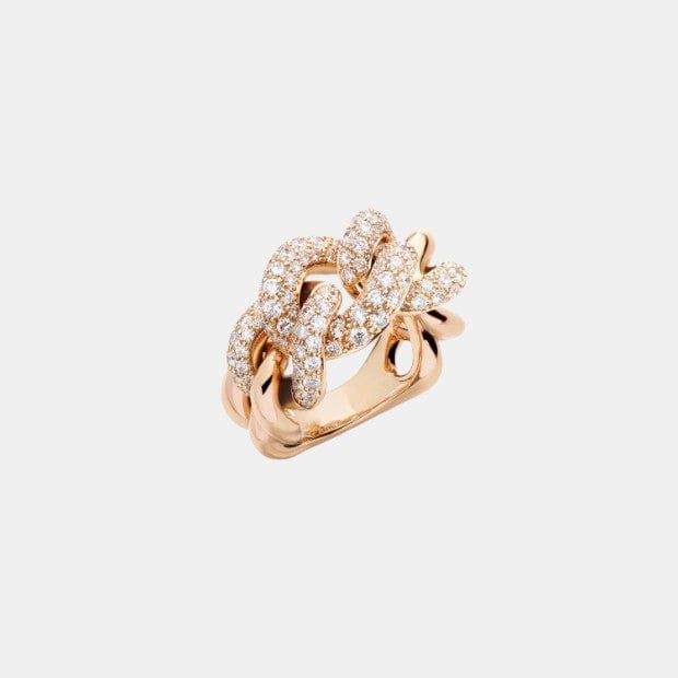 Bague Catene Or rose Diamant 2.3ct