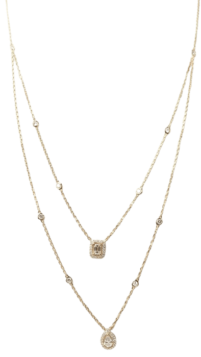 Collier MESSIKA - Collier My Twin 2 rangs en or jaune et diamants 58 Facettes 32861