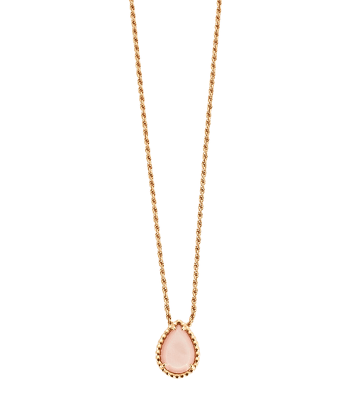 Boucheron necklace - Serpent Bohème - pink gold and pink mother-of-pearl. Pattern S. 58 Facettes DV0627-2