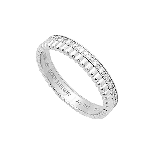 Bague 52 Boucheron Quatre Radiant Edition - Alliance en or blanc et diamants 58 Facettes 34644