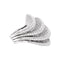 Bague 53 De Grisogono Onde - Bague en or blanc pavée de diamants 58 Facettes 33895