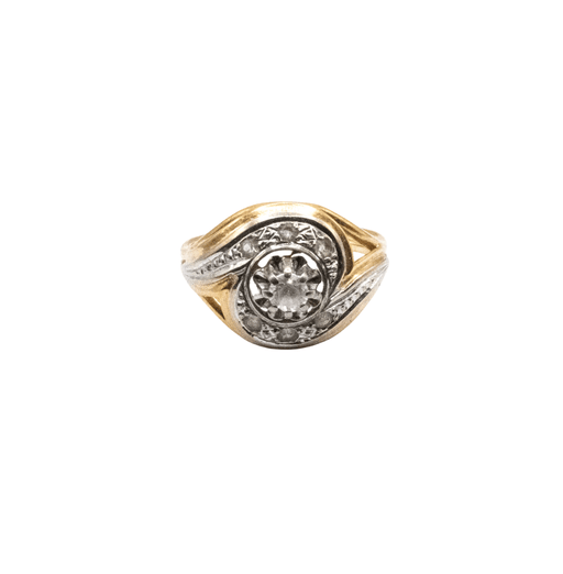 Ring 52 Art Deco Tank Ring 18k Gold & Diamonds 58 Facettes 9-GS30212-01