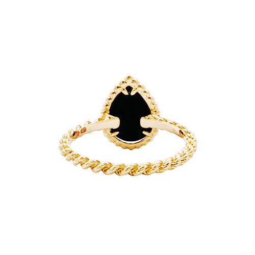 Bague 53 Boucheron Serpent Bohème - Bague en or rose 750 avec onyx 58 Facettes 35251