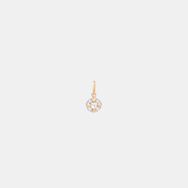 Pendentif M'Ama Non M'Ama Or rose Diamant 0.1ct