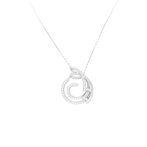Collier Van Cleef & Arpels Contes d'Hiver - Sautoir en or blanc et diamants 58 Facettes 35181