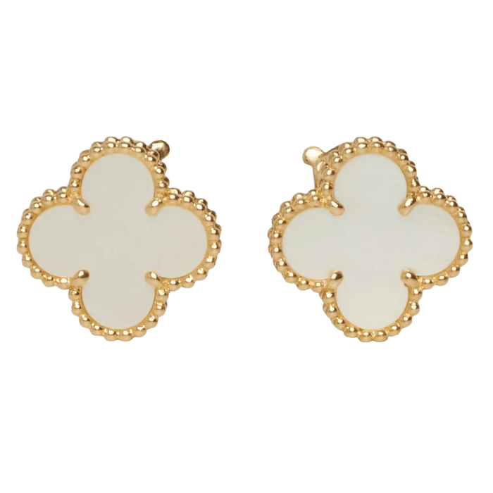 Van Cleef & Arpels - Boucles d’oreilles Vintage Alhambra Nacre en or jaune