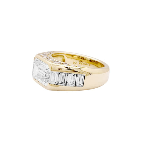 Bague 51 OJ Perrin - Bague en or jaune 750 et diamants 58 Facettes 35161