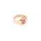 Bague 52 Bague Toi et Moi en or rose 18k et diamants, rubis 58 Facettes