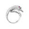Bague 51 Boucheron Animaux de Collection - Bague « Cypris, le Cygne » en or blanc, diamants et rubis 58 Facettes 34865