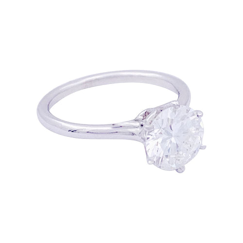 Bague 53 Solitaire - Bague en platine 950 sertie d’un diamant 1,71 ct 58 Facettes 33585