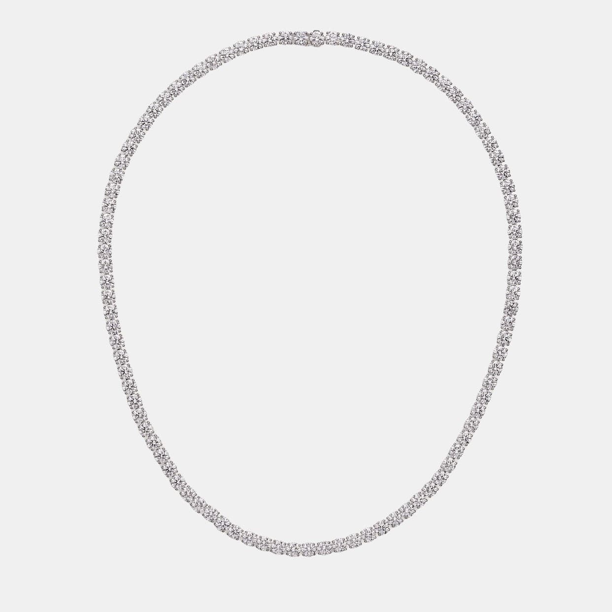 Collier Essential Lines Platine Diamant