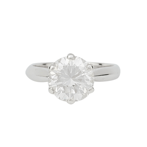 Bague 54 Bague diamant 2,52 ct en or blanc 750 58 Facettes 31503