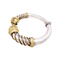 Bracelet Zolotas Heritage - Bracelet jonc en or jaune et argent 58 Facettes 34478