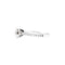 Bague 50 Bague solitaire en or blanc 750 avec diamant ovale 1 ct 58 Facettes 35329