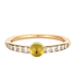 POMELLATO ring - Mama non mama - Bangle ring in pink gold, peridot and diamonds 58 Facettes DV0634-1