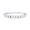 Bracelet Bracelet ligne en or blanc et platine, serti de diamants 58 Facettes 33496