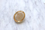 Broche Broche ovale camée en agate en or jaune 18kt 58 Facettes