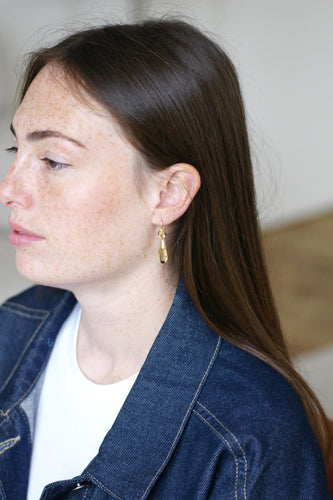 Boucles d'oreilles Boucles d'oreilles pendantes goutte en or jaune et citrine 58 Facettes