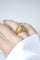 Bague 49.5 Bague boule sertie d’un diamant en or jaune 18k années 60 58 Facettes