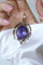 Pendentif Pendentif ancien en or jaune 18k, argent, améthyste, perles fines et diamants 58 Facettes